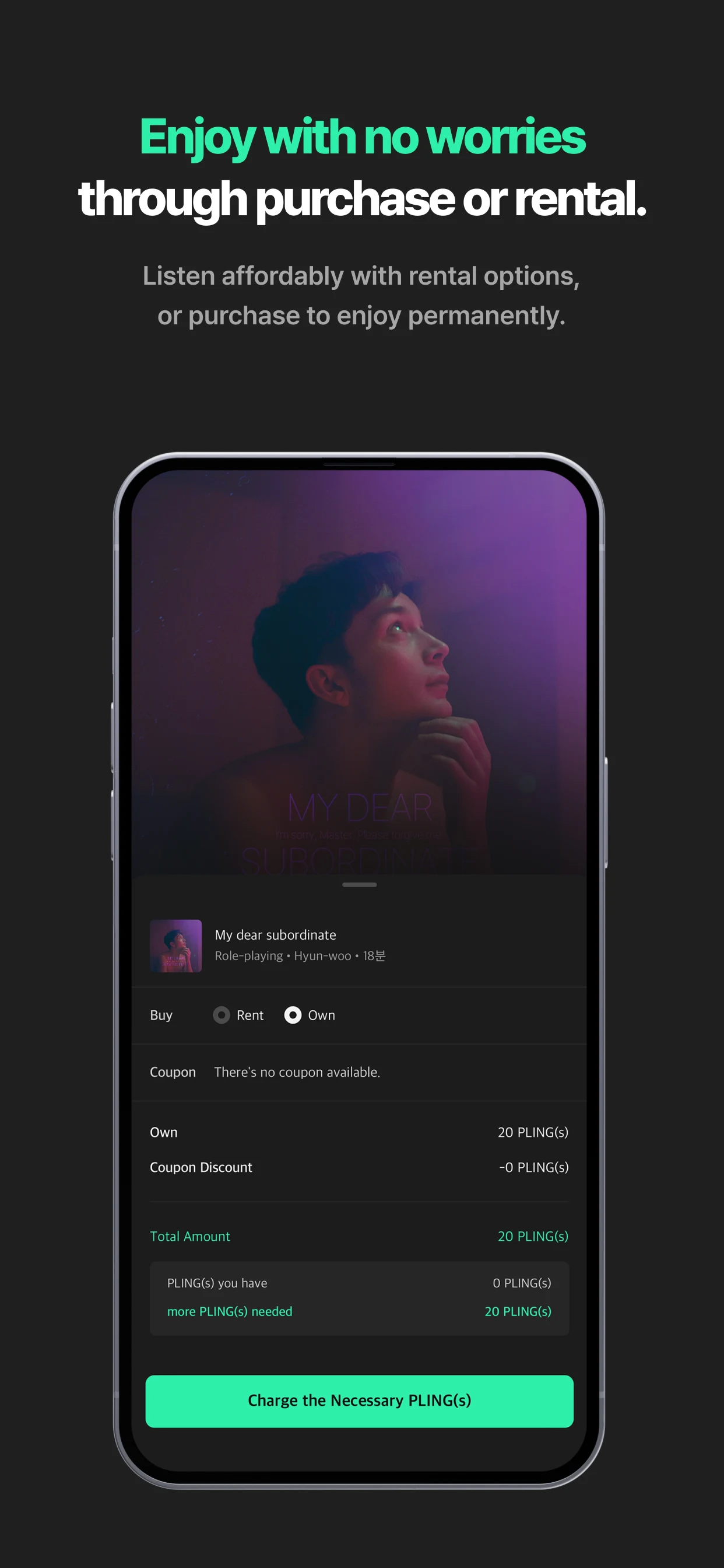 PLING : K-Drama Audio Stories screenshot